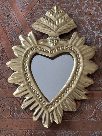 Lot de 2 miroirs en laiton, fabrication artisanale à Marrakech (lot n5)