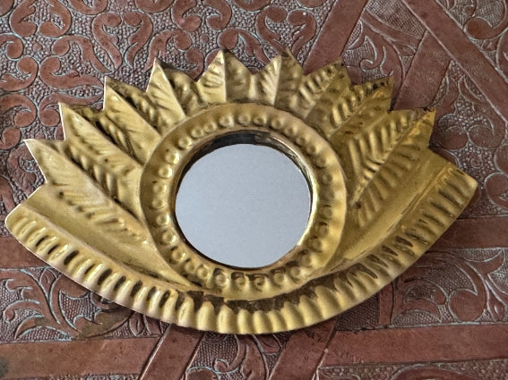 Lot de 2 miroirs en laiton, fabrication artisanale à Marrakech (lot n5)