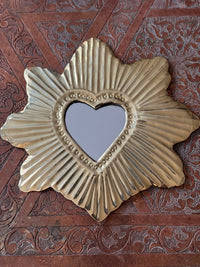 Lot de 2 miroirs en laiton, fabrication artisanale à Marrakech (lot n6)