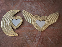 Lot de 2 miroirs en laiton, fabrication artisanale à Marrakech (lot n7)