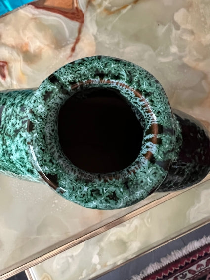Magnifique vase en céramique émaillée, fabrication artisanale à Marrakech
