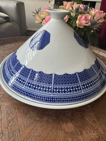 Plat ovale Moyen, BDF - Porcelaine/Bleu de Fès Plat ovale Moyen, BDF - Porcelaine/Bleu de Fès