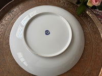 Grand plat rond 40,5 cm porcelaine COCEMA de Fès, Maroc