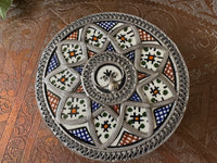 Boîte à bijoux céramique et métal, fabrication artisanale à Fès, Maroc (N1)