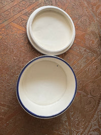 Boîte à bijoux en céramique et métal, fabrication artisanale à Fès, Maroc (modèle n2)