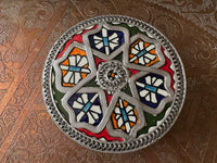 Boîte à bijoux en céramique et métal, fabrication artisanale à Fès, Maroc (modèle n4)