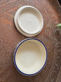 Boîte à bijoux en céramique et métal, fabrication artisanale à Fès, Maroc (modèle n4)