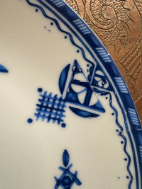 Lot de 6 assiettes 20 cm céramique COCEMA de Fès, Maroc, motif "Broderie Bleue"