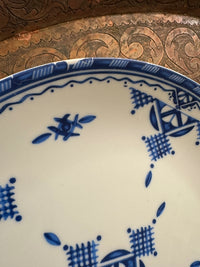 Lot de 6 assiettes 20 cm céramique COCEMA de Fès, Maroc, motif "Broderie Bleue"