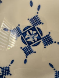 Lot de 2 assiettes 20 cm céramique COCEMA de Fès, Maroc, motif "Broderie Bleue"
