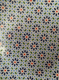 Lot de 2 assiettes 24 cm céramique COCEMA de Fès, Maroc, motif "Fès Medina"