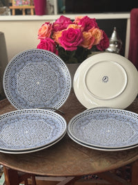 Lot de 6 assiettes 26 cm COCEMA de Fès, Maroc