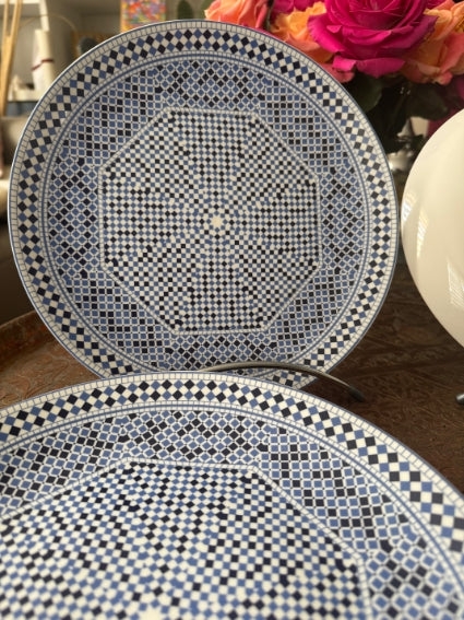 Lot de 6 assiettes 26 cm COCEMA de Fès, Maroc