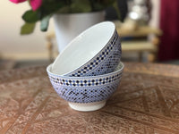 Lot de 2 bols porcelaine COCEMA de Fès, Maroc