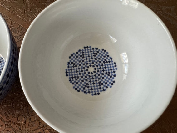 Lot de 2 bols porcelaine COCEMA de Fès, Maroc