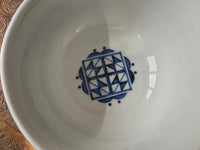 Lot de 2 bols céramique COCEMA de Fès, Maroc, motif "Broderie Bleue"