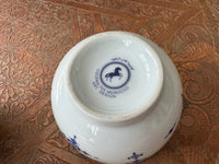 Lot de 2 bols céramique COCEMA de Fès, Maroc, motif "Broderie Bleue"
