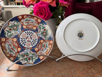 Lot de 2 assiettes à dessert 20 cm porcelaine COCEMA de Fès, Maroc, décor "Taous"