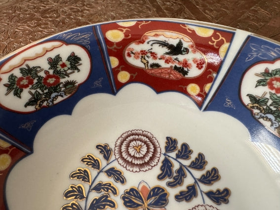 Lot de 2 coupelles en porcelaine COCEMA de Fès, Maroc, décor "Taous" (M1)