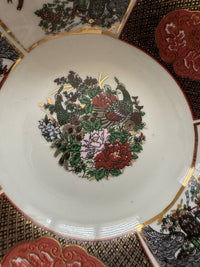 Lot de 2 coupelles en porcelaine COCEMA de Fès, Maroc, décor "Taous" (M2)