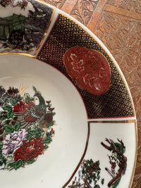 Lot de 2 coupelles en porcelaine COCEMA de Fès, Maroc, décor "Taous" (M2)