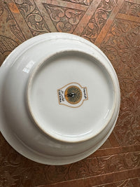 Lot de 2 coupelles en porcelaine COCEMA de Fès, Maroc, décor "Taous" (M2)