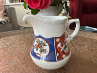 Pot à lait en porcelaine COCEMA de Fès, Maroc, décor "Taous"