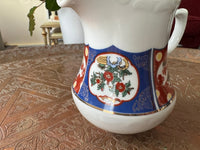 Pot à lait en porcelaine COCEMA de Fès, Maroc, décor "Taous"