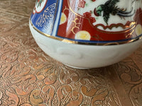 Pot à lait en porcelaine COCEMA de Fès, Maroc, décor "Taous"