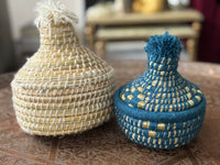 Lot de 2 boîtes berbères fabriquées à la main à Marrakech (lot A et F)