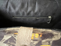 Sac ethnique d'inspiration berbère du Maroc, beige et noir