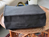 Sac ethnique d'inspiration berbère du Maroc, bleu et vert