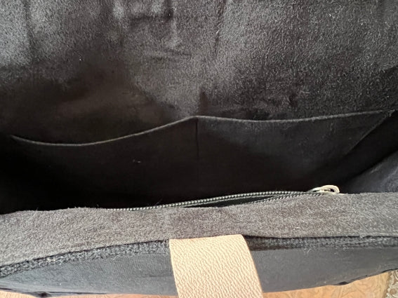Sac ethnique d'inspiration berbère du Maroc, bleu et vert
