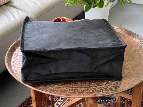 Sac ethnique d'inspiration berbère du Maroc, motif fleuri