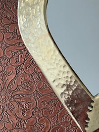 Lot de 3 miroirs en laiton martelé, fabrication artisanale à Marrakech