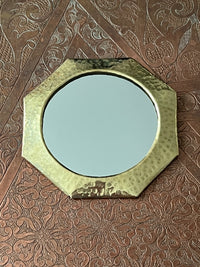 Lot de 3 miroirs en laiton martelé, fabrication artisanale à Marrakech