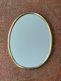 Lot de 3 miroirs en laiton, fabrication artisanale à Marrakech, Maroc
