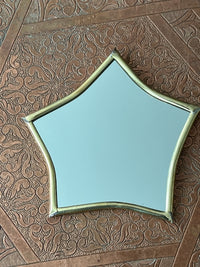 Lot de 2 petits miroirs en laiton, fabrication artisanale à Marrakech