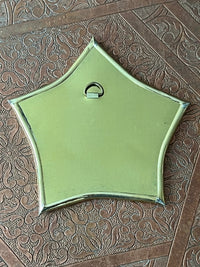 Lot de 2 petits miroirs en laiton, fabrication artisanale à Marrakech