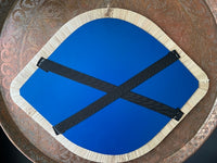 Lot de 2 miroirs en forme d'oeil en raphia, fabrication artisanale au Maroc