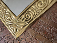 Lot de 2 miroirs en laiton gravé, fabrication artisanale à Marrakech