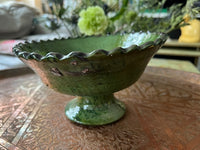 Coupe à fruits Tamegroute, taille moyenne, fabrication artisanale au Maroc