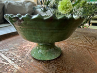 Coupe à fruits Tamegroute, taille moyenne, fabrication artisanale au Maroc