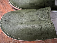 Babouches berbères pour homme en cuir, faites à la main au Maroc (Marrakech)