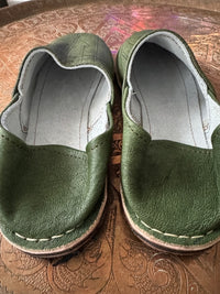 Babouches berbères pour homme en cuir, faites à la main au Maroc (Marrakech)