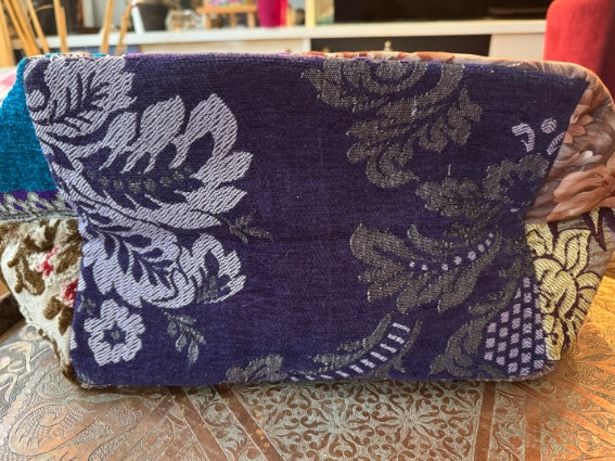 Très joli sac en patchwork de tissus, upcycling et création artisanale unique de Marrakech (Maroc), modèle A