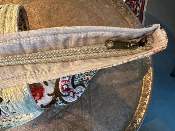 Très joli sac en patchwork de tissus, upcycling et création artisanale unique de Marrakech (Maroc), modèle A