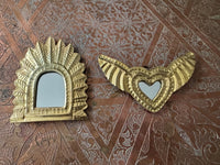 Lot de 2 miroirs en laiton, fabrication artisanale à Marrakech (lot n1)