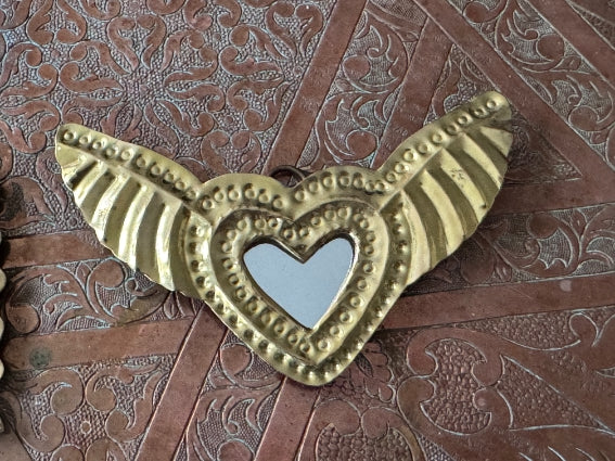 Lot de 2 miroirs en laiton, fabrication artisanale à Marrakech (lot n1)