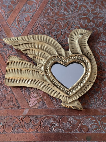 Lot de 2 miroirs en laiton, fabrication artisanale à Marrakech (lot n2)